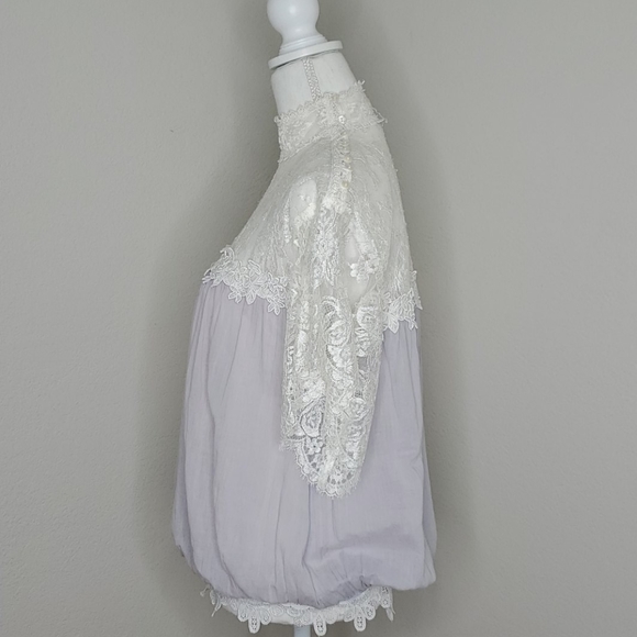 Jessica McClintock Vintage Peasant Blouse - Picture 3 of 16